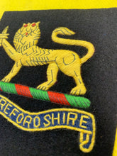 Load image into Gallery viewer, British Army Herefordshire Regiment Embroidered Blazer Badge
