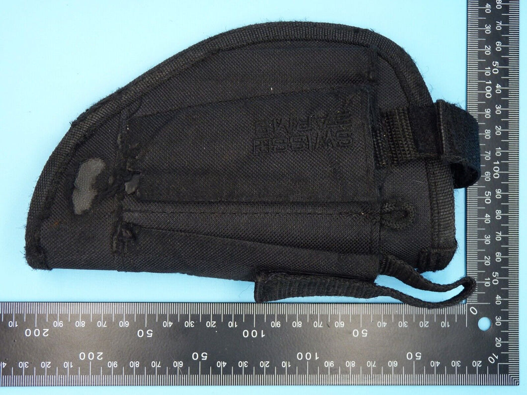 Black Fabric Tactical Belt Mounted Pistol Holster - Swiss Arms