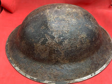 Load image into Gallery viewer, Original WW2 Combat Helmet - British / South African Army Mk2 Brodie Helmet
