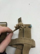 Load image into Gallery viewer, Original British Army Water Bottle Carrier Harness - WW2 37 Pattern
