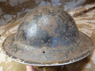Original WW2 British Style South African Mk2 Army Combat Helmet - The Militaria Shop