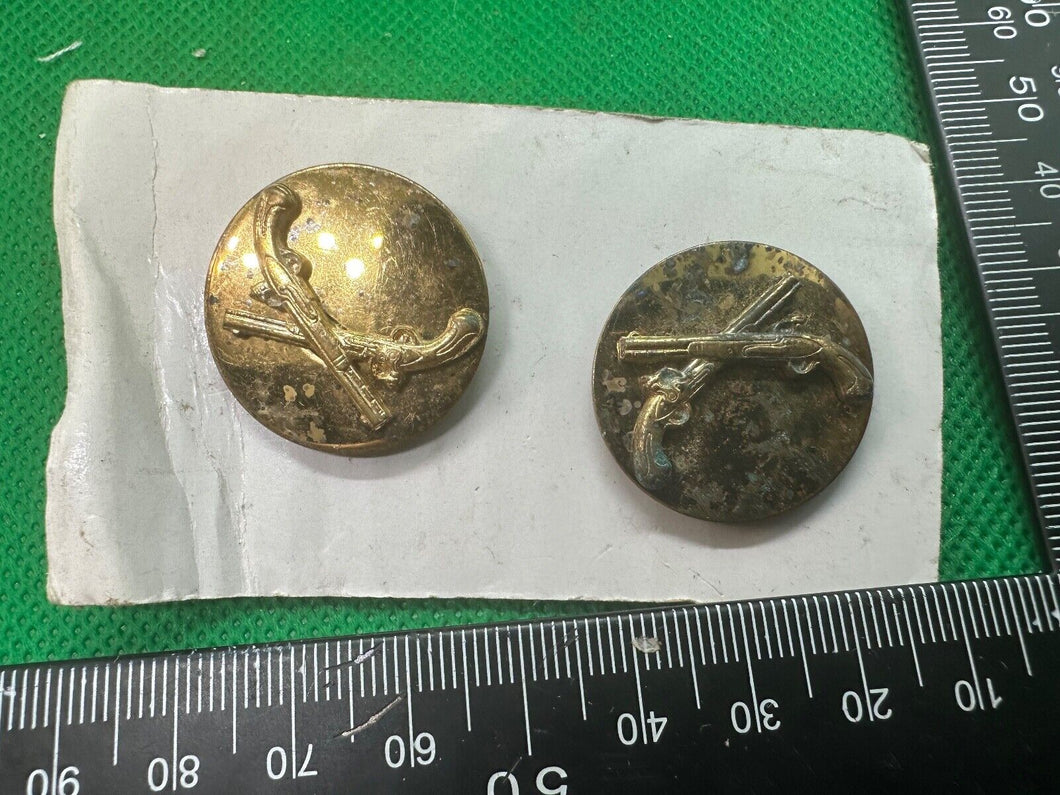 Genuine US Army Collar Disc Badges Pair - Military Police
