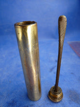 Load image into Gallery viewer, Original WW1 / WW2 British Army SMLE Lee Enfield Rifle Brass Oil Bottle
