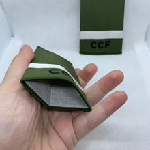 Load image into Gallery viewer, CCF OD Green Rank Slides / Epaulette Pair Genuine British Army - NEW
