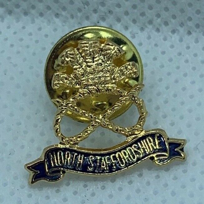 North Staffordshire - NEW British Army Military Cap / Tie / Lapel Pin Badge (#9)