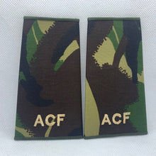 Load image into Gallery viewer, Cadet ACF DPM Rank Slides / Epaulette Pair Genuine British Army - NEW
