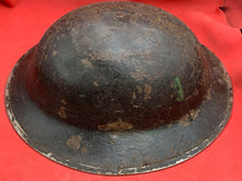 Load image into Gallery viewer, Original WW2 Combat Helmet - British / South African Army Mk2 Brodie Helmet
