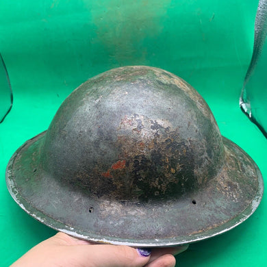 Original WW2 South African Army Mk2 Brodie Helmet - British Style Combat Helmet - The Militaria Shop