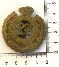 Load image into Gallery viewer, WW2 GVI British Army - ROYAL ENGINEERS brass cap badge - nicely combat worn
