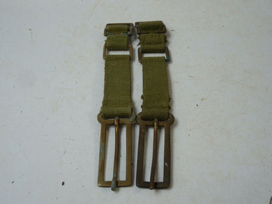 Original WW2 British Army 37 Pattern Webbing Brace Adaptor Pair - The Militaria Shop