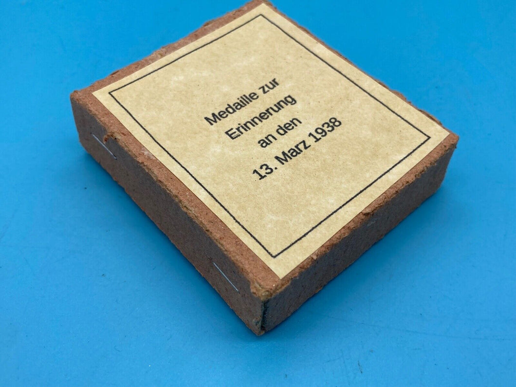 Reproduction WW2 German Army Card Medal / Award Box - Anschluss Medal 1938
