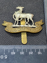 Load image into Gallery viewer, Original British Army Royal Warwickshire Regiment Cap Badge
