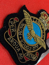 Load image into Gallery viewer, Super Quality ROYAL CANADIAN AIR FORCE Bullion Padded Blazer Badge
