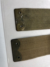 Load image into Gallery viewer, Original WW2 British Army 37 Pattern L Straps Pair - Wartime Dated
