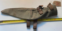 Charger l&#39;image dans la galerie, A canvas 1915 pattern Bulgarian Army issue pick-axe head cover. Lightly used.
