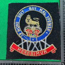 Load image into Gallery viewer, British Army 15th / 19th Hussars Regiment Embroidered Blazer Badge
