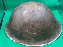 Load image into Gallery viewer, Original WW2 British Army / Canadian Army Mk3 Turtle Combat Helmet
