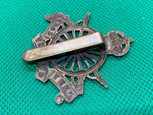 Load image into Gallery viewer, Original British Army WW1 Army Cyclists Corps Brass Cap Badge
