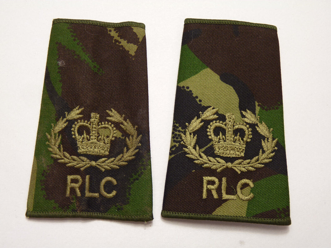 DPM Rank Slides / Epaulette Pair Genuine British Army - Royal Logistics Corps