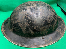 Charger l&#39;image dans la galerie, British Army Mk2 Brodie Helmet - Original WW2 Combat Helmet
