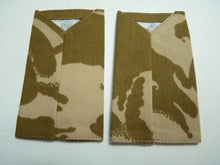 Load image into Gallery viewer, QARANC Desert DPM Rank Slides / Epaulette Pair Genuine British Army - NEW
