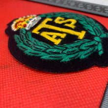 Charger l&#39;image dans la galerie, British Army Auxiliary Territorial Service ATS Regiment Embroidered Blazer Badge
