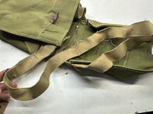 Load image into Gallery viewer, Original WW2 British Army Assault Light Weight Gas Mask Bag 1943 Dated
