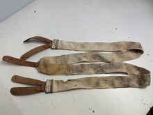 Charger l&#39;image dans la galerie, Original WW2 British Army / RAF Trouser Suspenders - Well Worn Example
