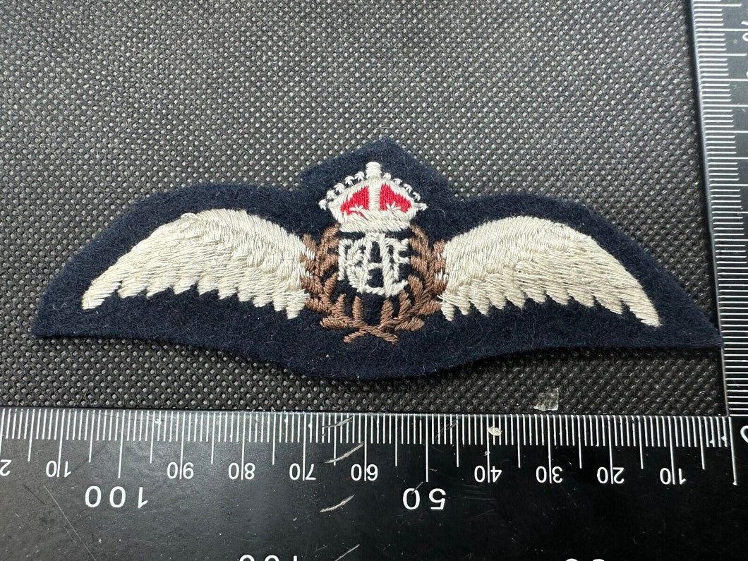 Royal Canadian Air Force RCAF Padded Pilots Wings Kings Crown - UK Made