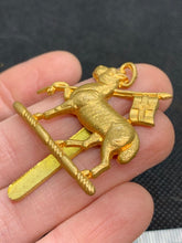 Load image into Gallery viewer, Genuine WW2 British Army The Queens Royal Regiment Cap Badge
