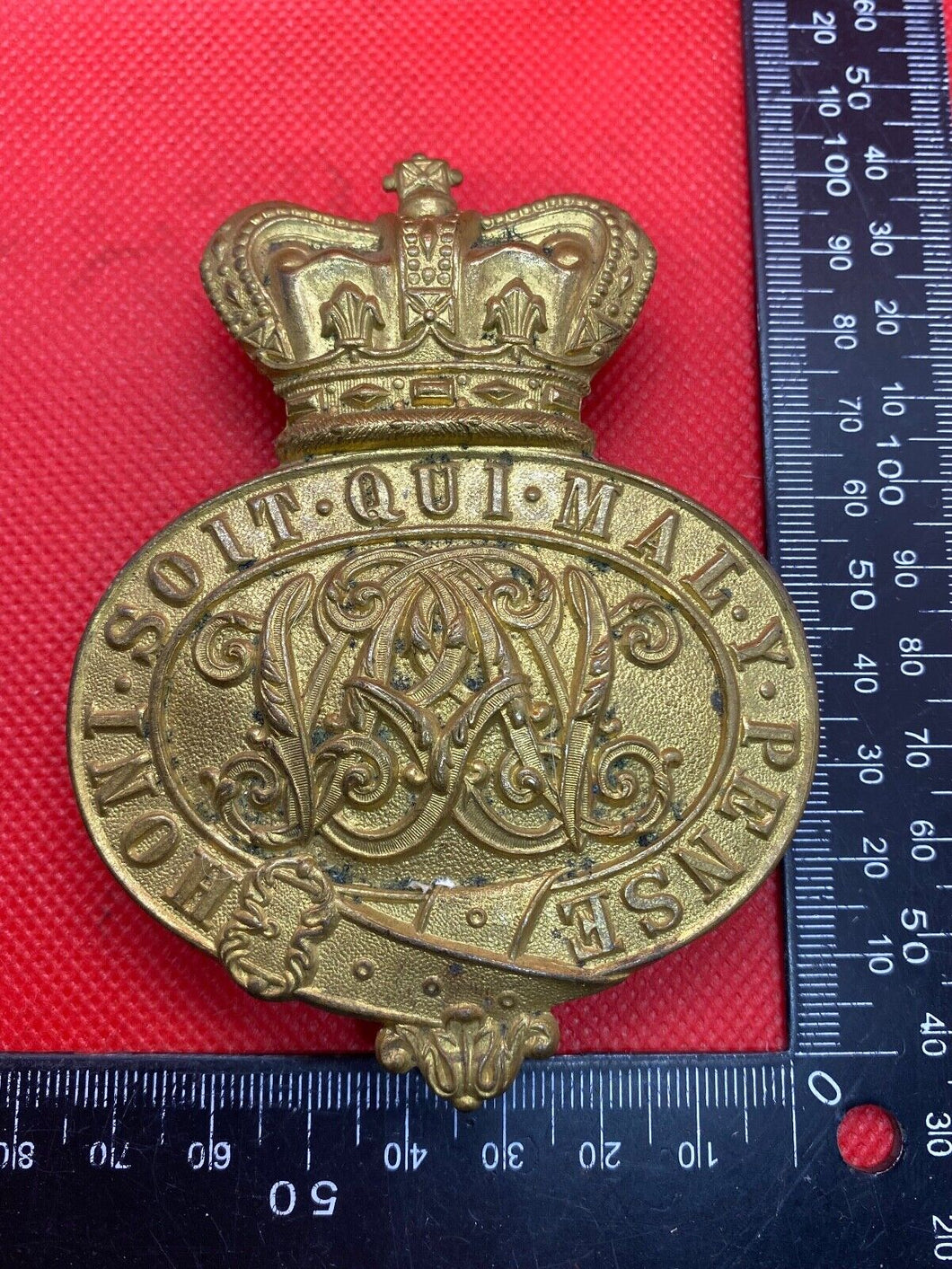 British Army. Grenadier Guards Genuine OR’s Victorian Pouch / Valise Badge