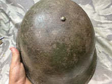 Load image into Gallery viewer, Original WW2 British / Canadian Army Mk3 High Rivet Turtle Helmet &amp; Liner
