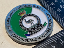Load image into Gallery viewer, 2nd/14th Light Regiment (Queensland Mounted Inf.) Commemorative Badge/Medallion
