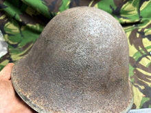 Load image into Gallery viewer, Genuine British / Canadian Army Mark 3 Turtle Helmet - Original WW2 Helmet
