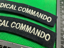 Load image into Gallery viewer, 2nd Medical Commando British Army Shoulder Titles - WW2 Onwards Pattern
