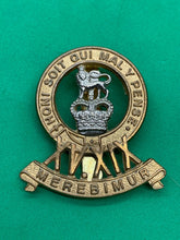 Load image into Gallery viewer, British Army 15h/19th The King&#39;s Royal Hussars Regiment Cap Badge Queens Crown
