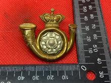 Charger l&#39;image dans la galerie, Victorian Crown, British Army The King&#39;s Own Yorkshire Light Infantry Cap Badge
