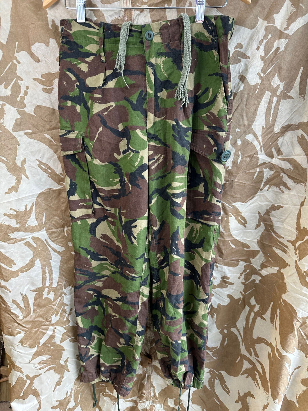 Genuine British Army DPM Camouflage Lightweight Wood Combat Trousers - 80/84/100