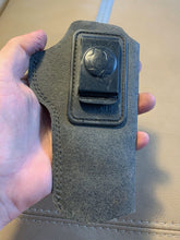 Load image into Gallery viewer, Black Leather Belt Mounted Holster - Bianchi International - B24 - The Militaria Shop
