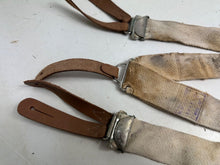 Charger l&#39;image dans la galerie, Original WW2 British Army / RAF Trouser Suspenders - Well Worn Example
