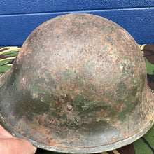 Load image into Gallery viewer, WW2 Canadian Army Mk3 Turtle Helmet - Original Helmet Shell - High Rivet
