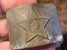 Load image into Gallery viewer, Genuine WW2 USSR Russian Soldiers Army Brass Belt Buckle - #36
