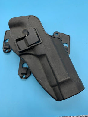 Black Plastic BLACKHAWK Pistol Holster Right Hand & Belt Mount STRIKE - Sig M92 - The Militaria Shop