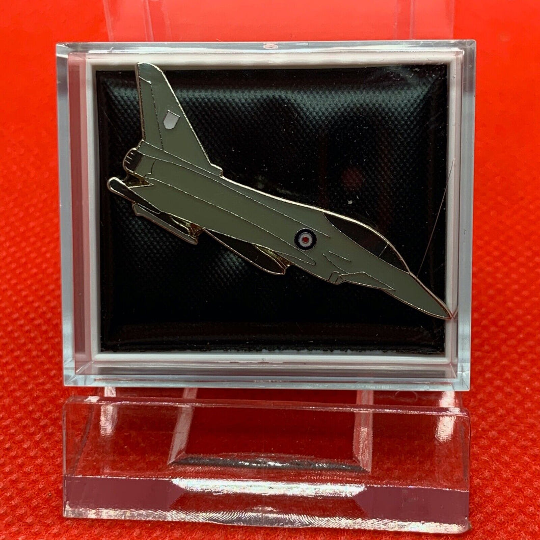 Boxed RAF Royal Air Force - Typhoon Fighter Plane Metal Lapel / Tie Pin Badge