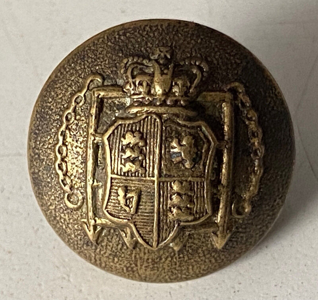 Victorian Crown Unknown Regimental epaulette/pocket button - approx 16mm