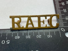 Load image into Gallery viewer, Original British Army WW1 Royal Army Education Corps RAEC Brass Shoulder Title
