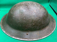 Charger l&#39;image dans la galerie, Original WW2 British Army Combat Helmet Mk2 Brodie - Fire Department
