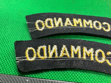 Load image into Gallery viewer, V (5th) Commando British Army Shoulder Titles - WW2 Onwards Pattern
