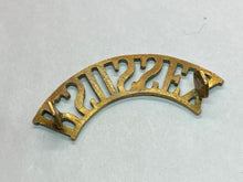 Load image into Gallery viewer, Original British Army WW1 ROYAL SUSSEX Regiment Brass Shoulder Title
