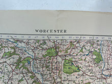 Charger l&#39;image dans la galerie, Original WW2 British Army OS Map of England - War Office - Worcester
